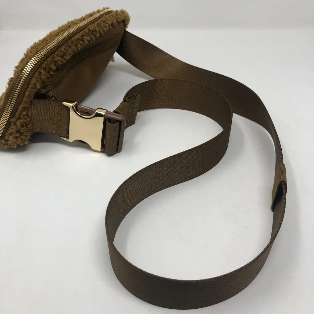 Lululemon Everywhere Fleece Belt Bag Burnt Caramel Beige One Size Small Active